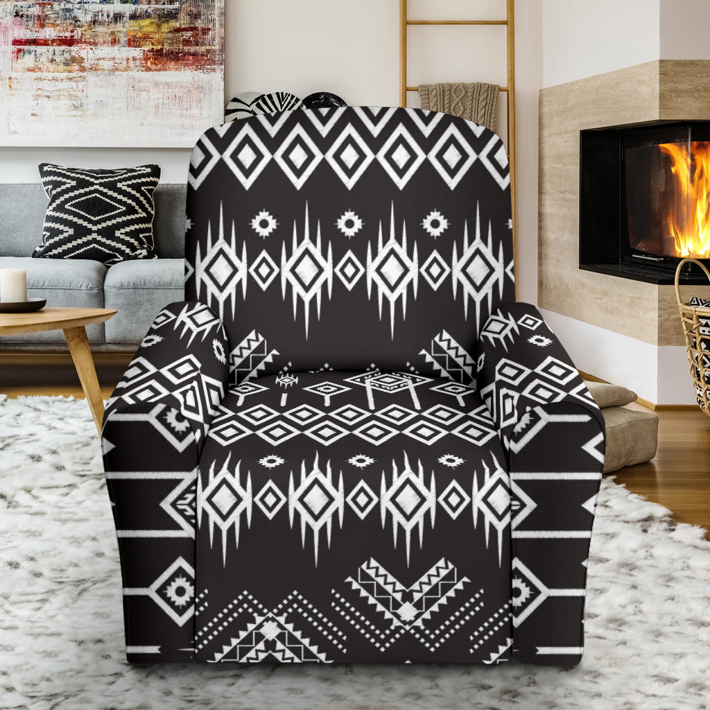 Tribal Pattern Print Design LKS304 Recliner Slipcover with Pocket