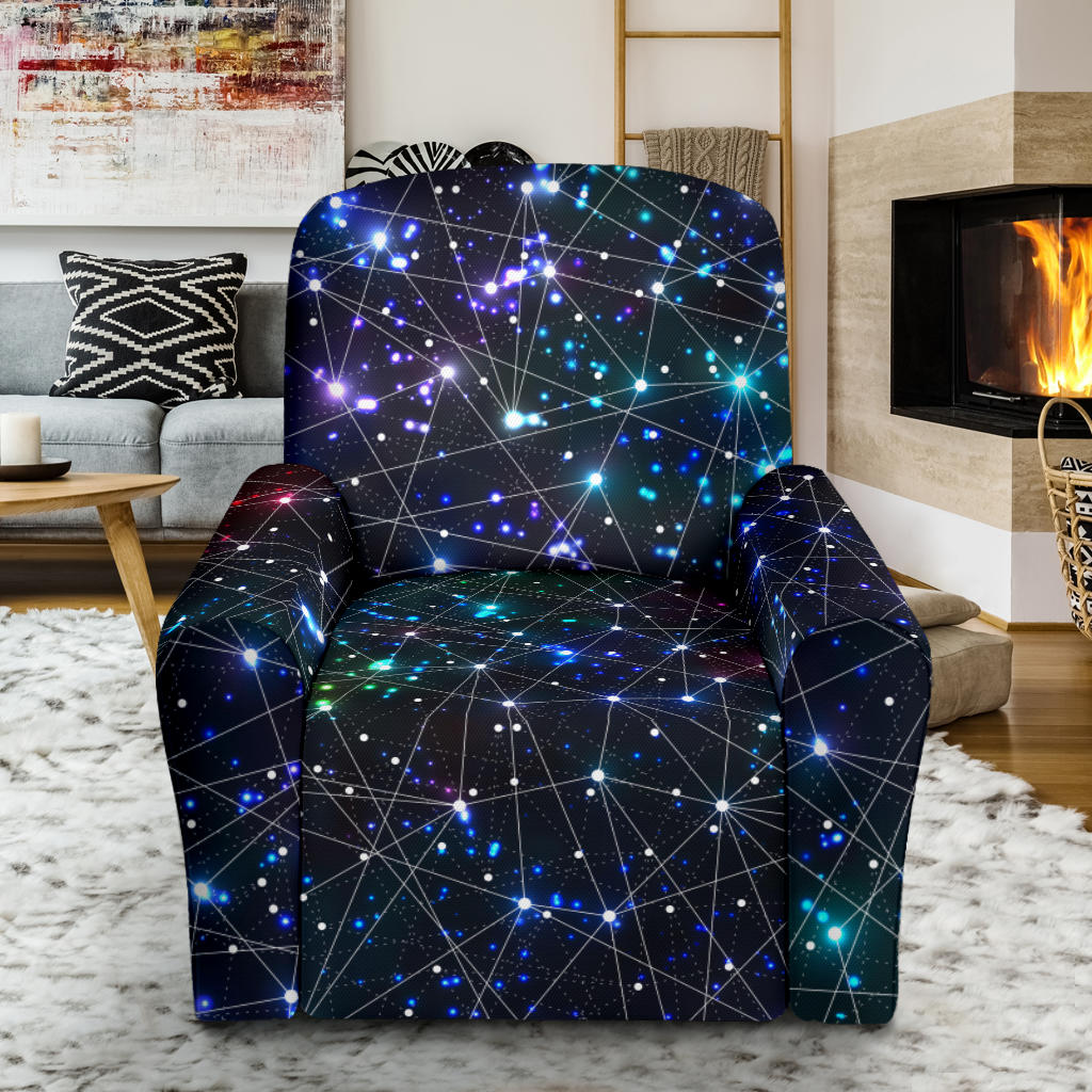 Cosmic Pattern Print Design 01 Recliner Slipcover with Pocket