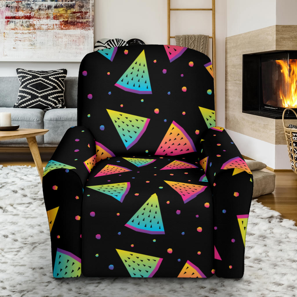 Rainbow Watermelon Pattern Print Design A04 Recliner Slipcover with Pocket