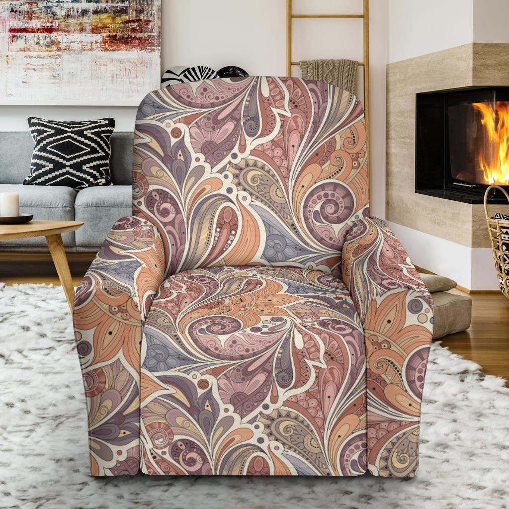 Boho Pattern Print Design 03 Recliner Slipcover with Pocket