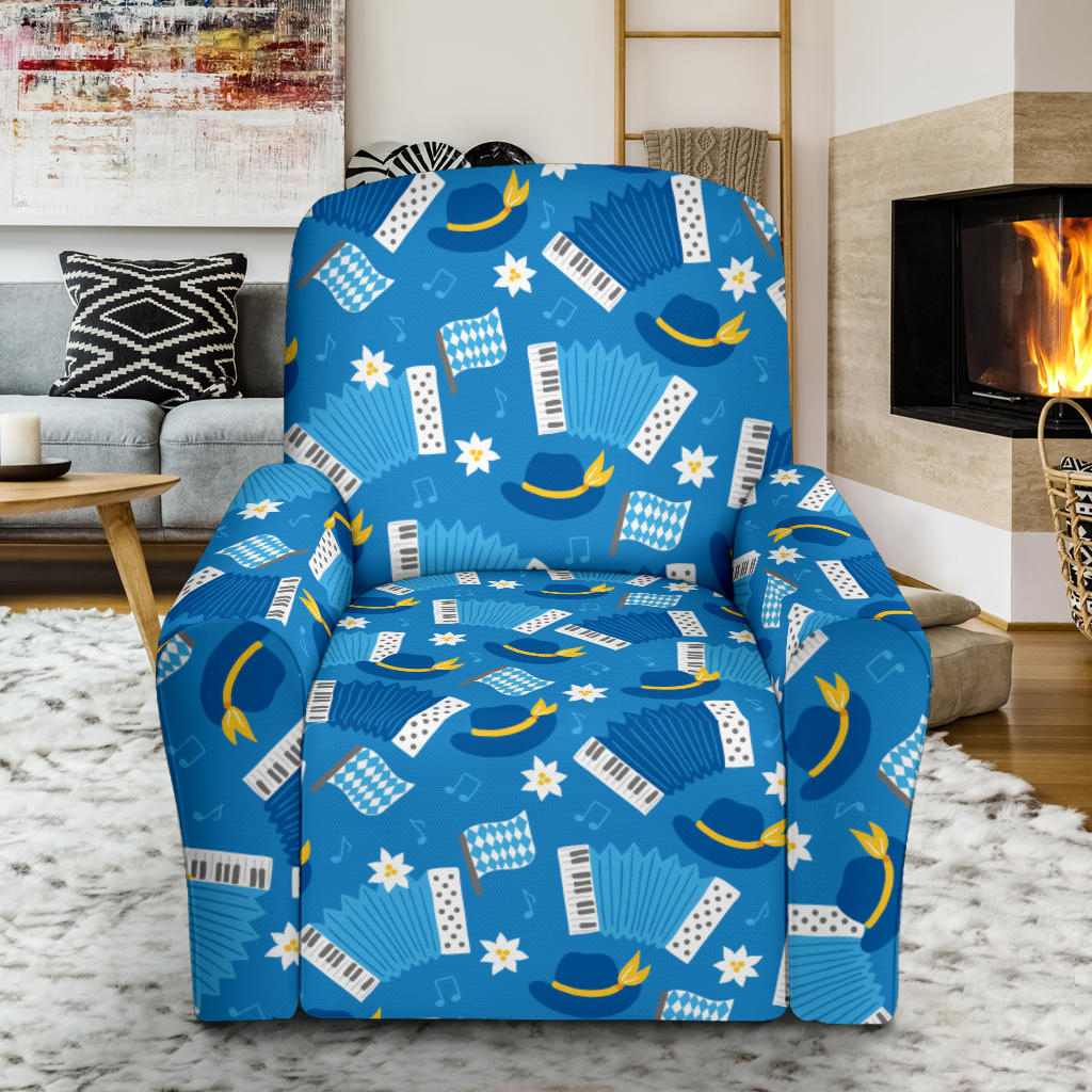 Accordion Print Design LKS401 Recliner Slipcover with Pocket