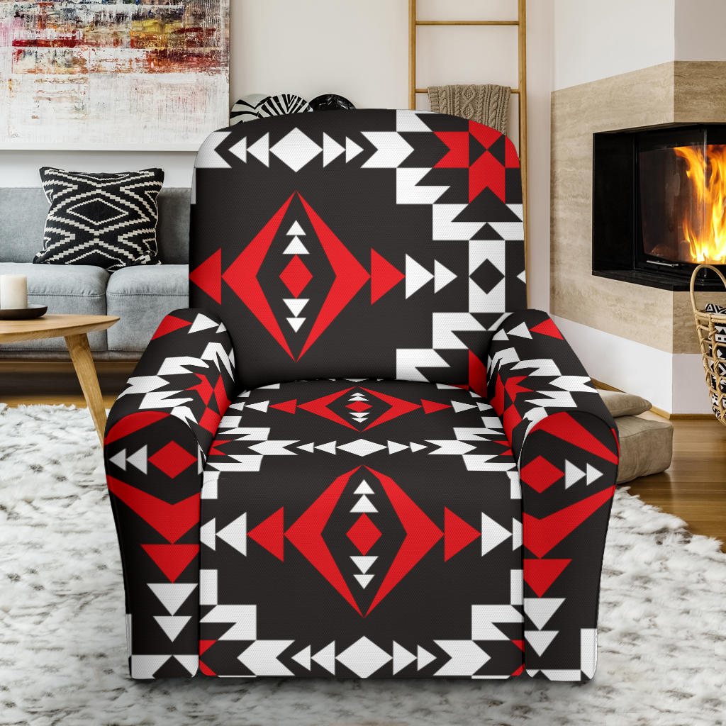 Navajo Pattern Print Design A02 Recliner Slipcover with Pocket