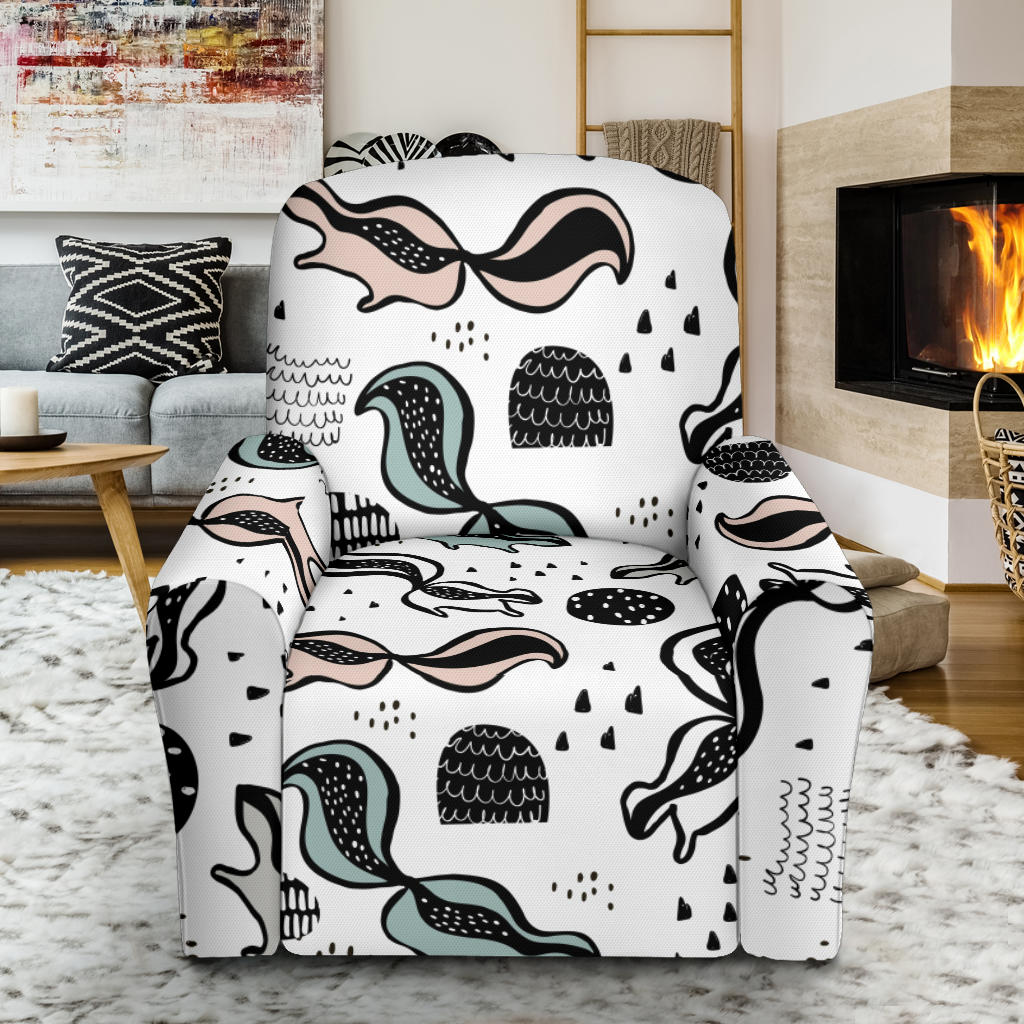 Skunk Print Design LKS303 Recliner Slipcover with Pocket