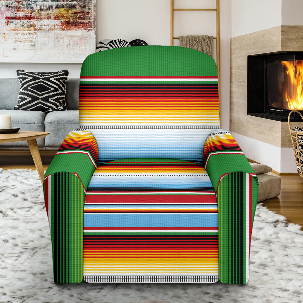 Serape Print Design LKS302 Recliner Slipcover with Pocket