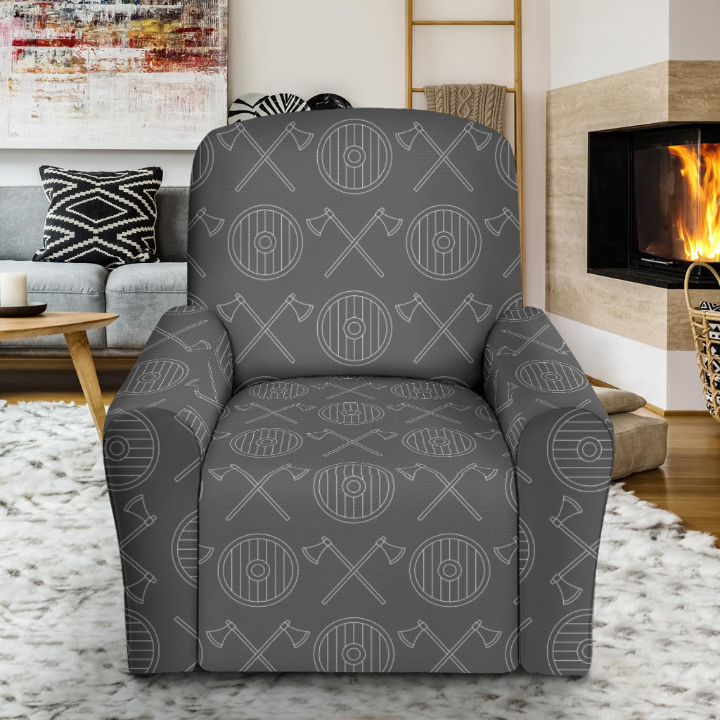 Vikings Print Design LKS303 Recliner Slipcover with Pocket