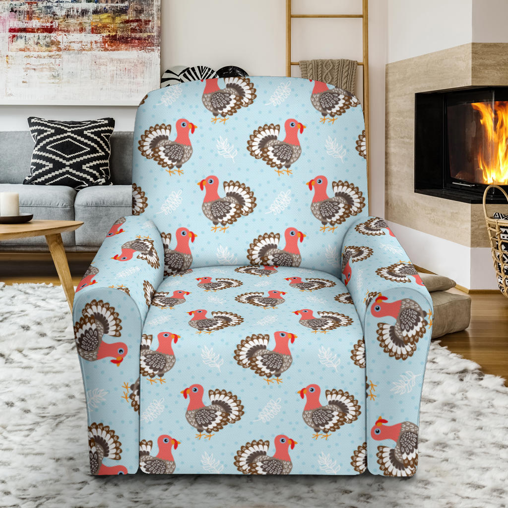 Turkey Print Design LKS403 Single Sofa Slipcover