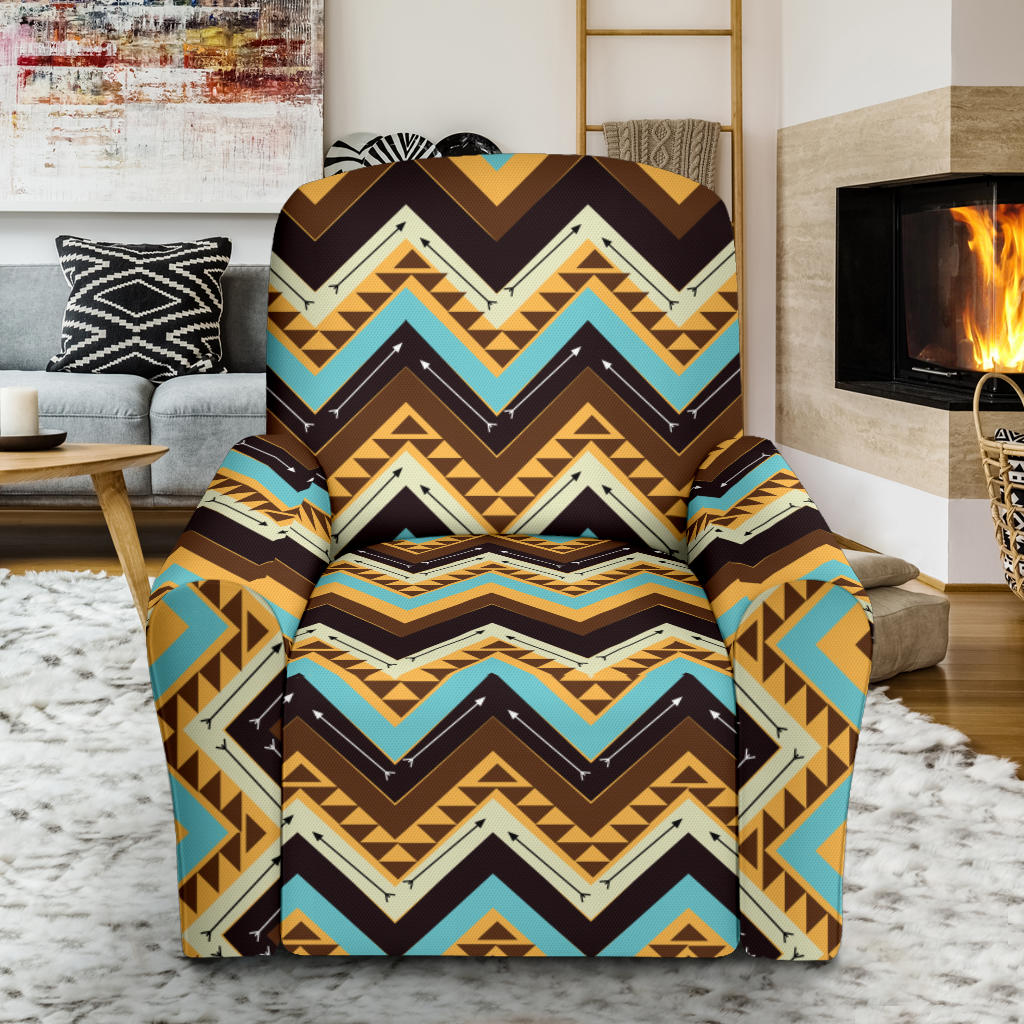 Southwest Pattern Print Design LKS301 Recliner Slipcover with Pocket