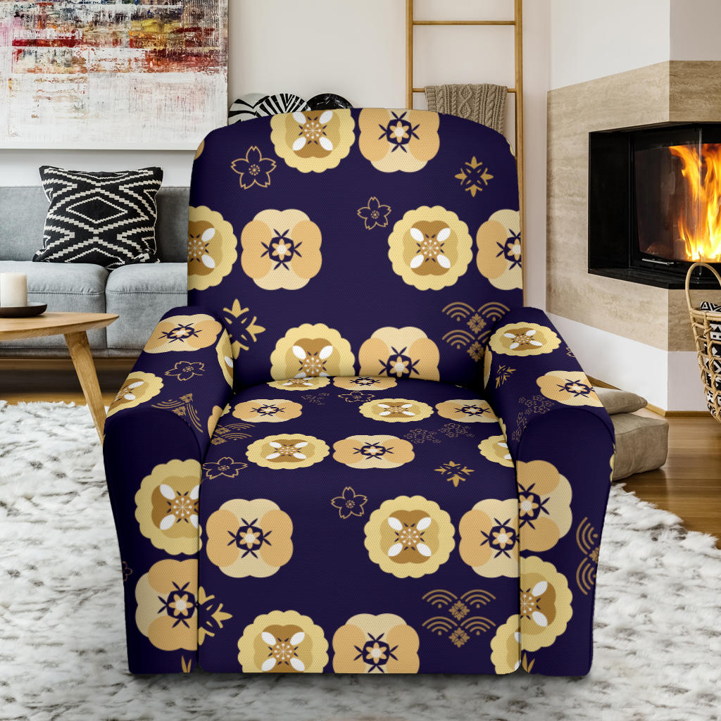 Sakura Print Design LKS303 Recliner Slipcover with Pocket