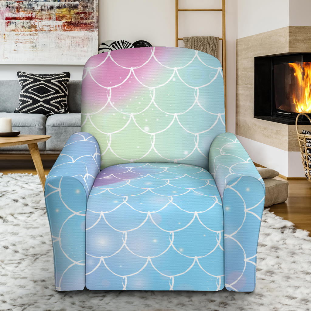 Rainbow Pattern Print Design A06 Recliner Slipcover with Pocket