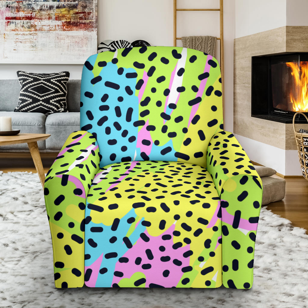 90s Pattern Print Design 2 Single Sofa Slipcover