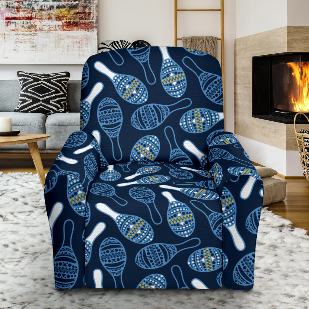 Maracas Print Design LKS401 Recliner Slipcover with Pocket