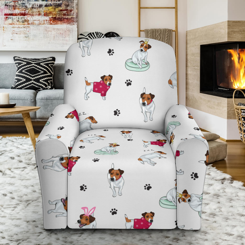 Russell Terriers Print Design LKS308 Recliner Slipcover with Pocket