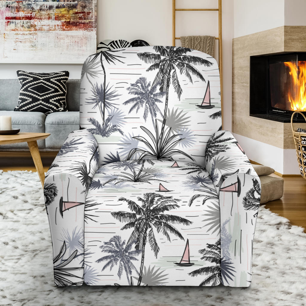 Pacific island Pattern Print Design A04 Recliner Slipcover with Pocket