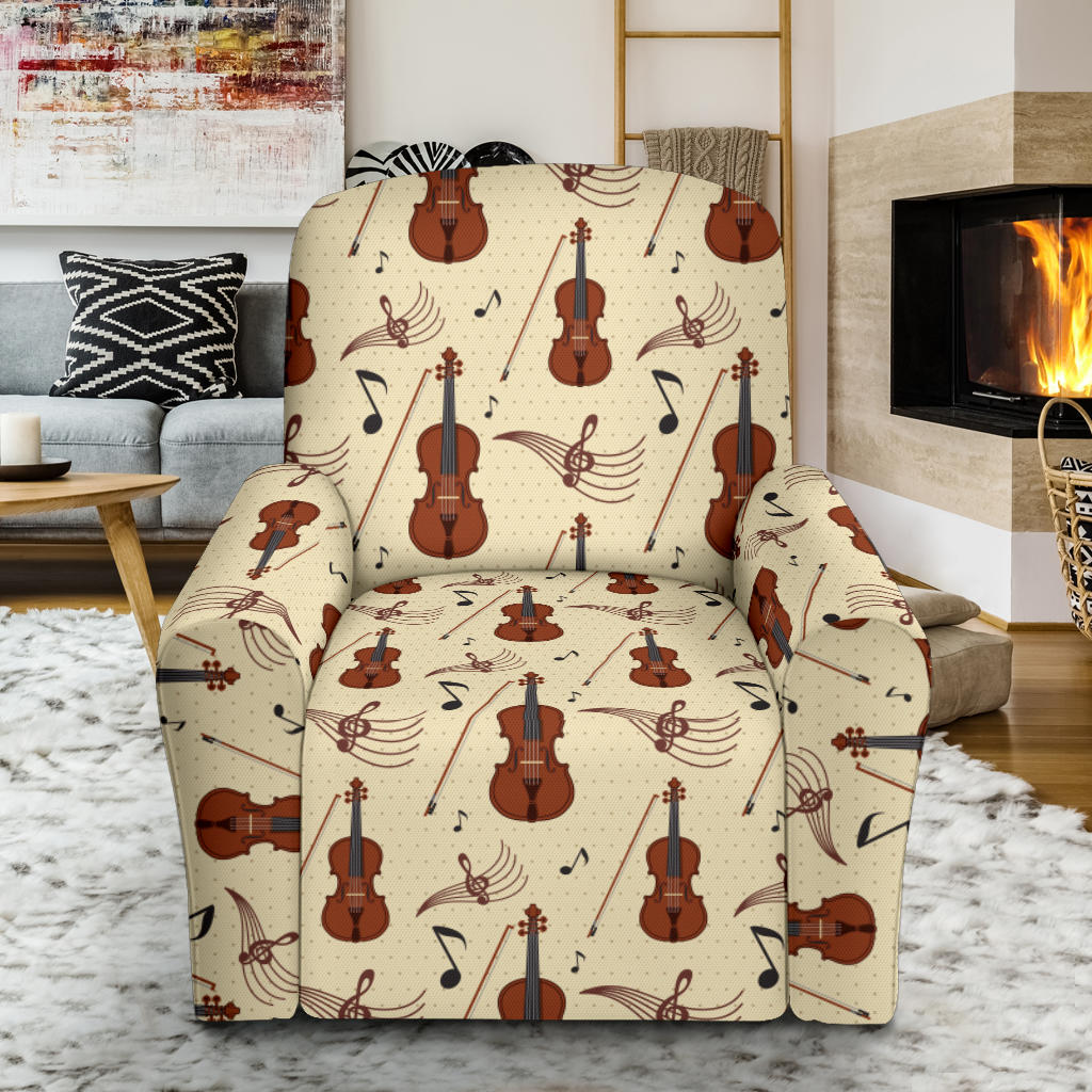 Cello Print Design LKS402 Recliner Slipcover with Pocket