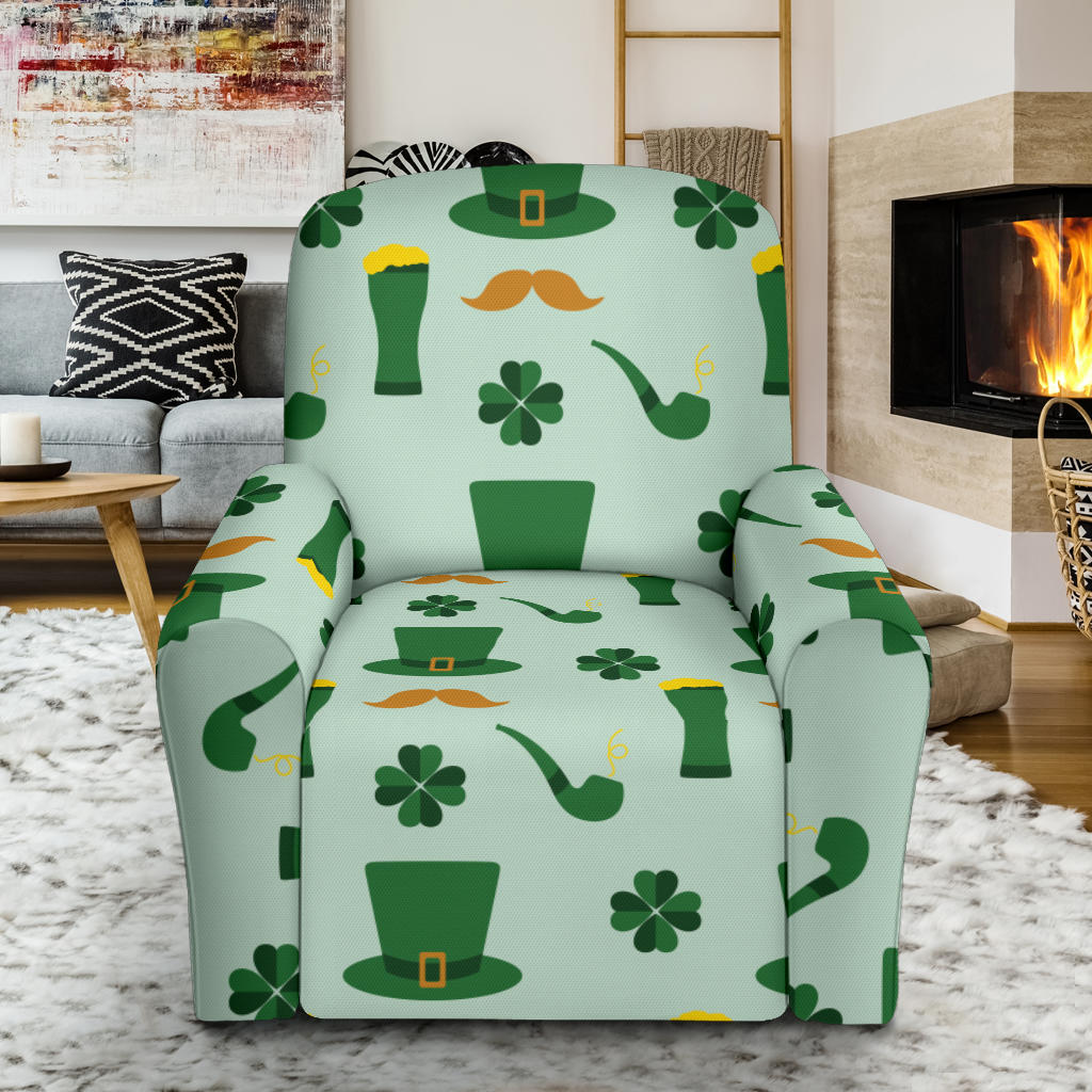St Patricks Day Print Design LKS304 Recliner Slipcover with Pocket