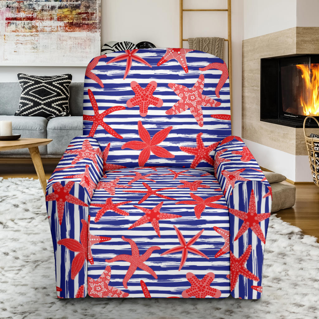 Starfish Print Design LKS401 Single Sofa Slipcover