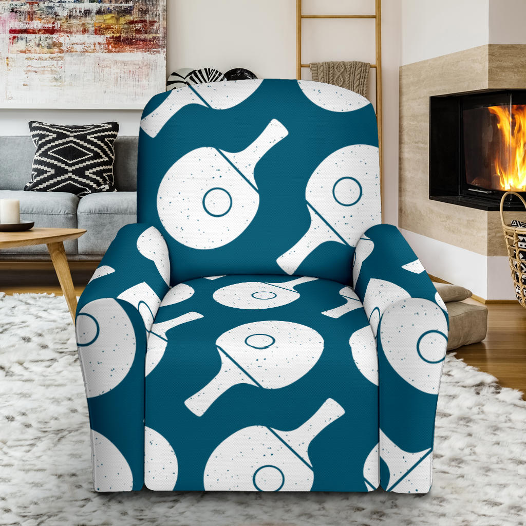 Ping Pong Pattern Print Design A02 Recliner Slipcover with Pocket