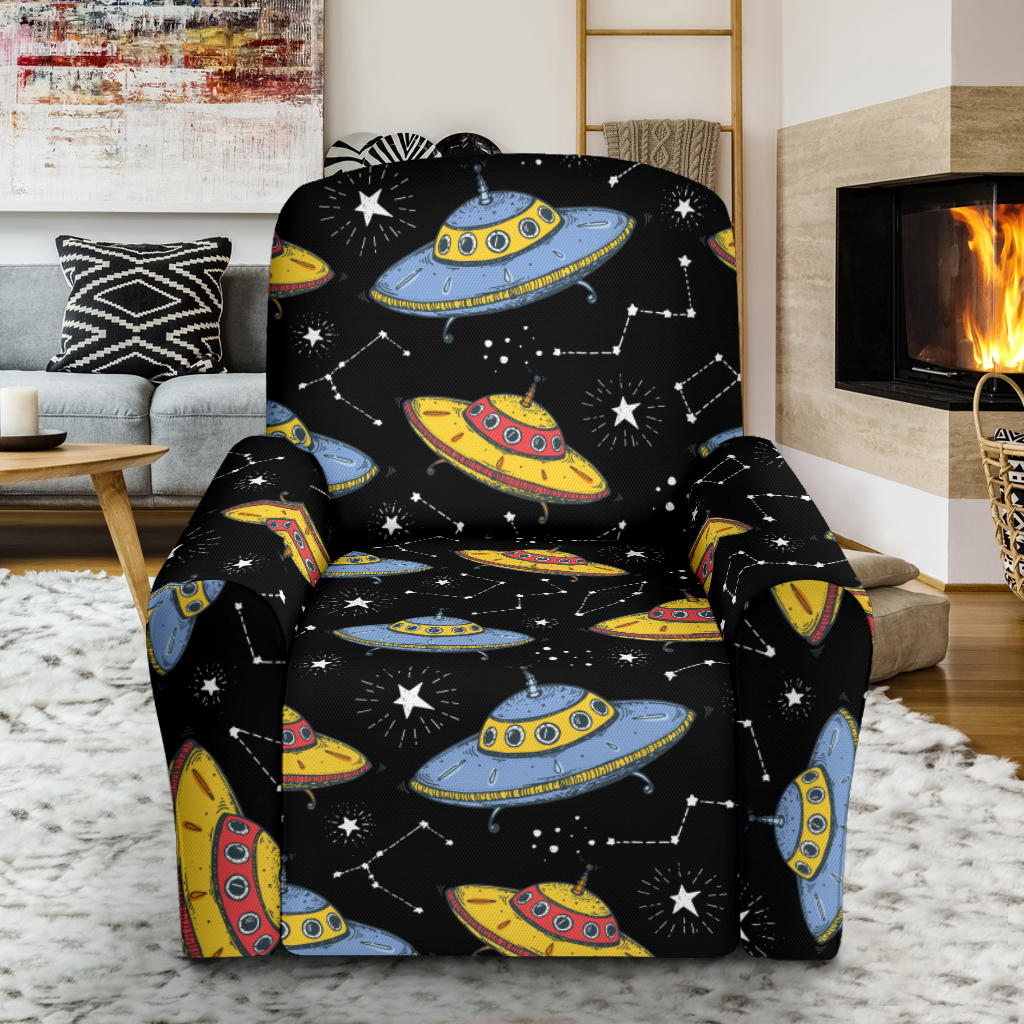 UFO Print Design LKS307 Recliner Slipcover with Pocket