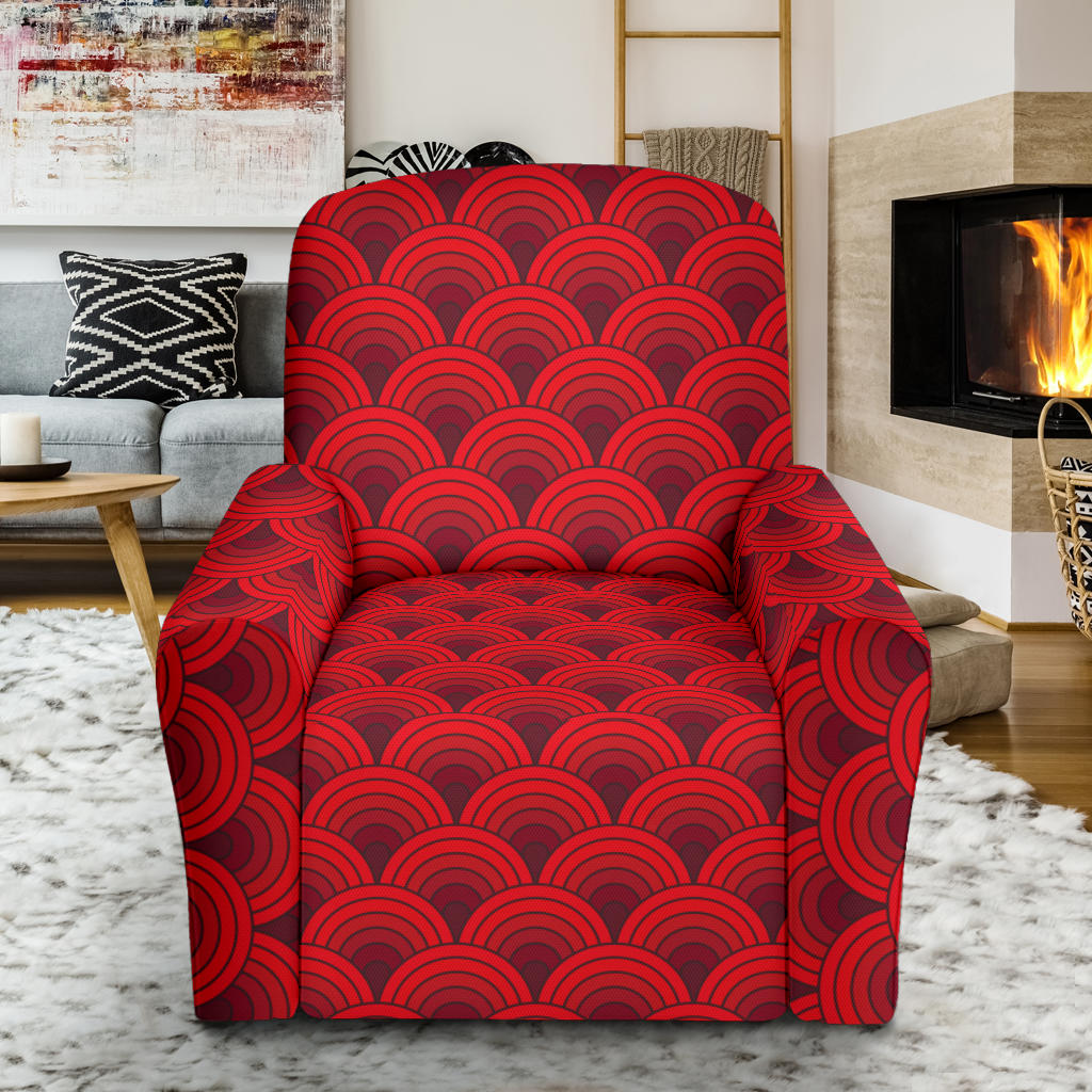 Scales Print Design LKS403 Recliner Slipcover with Pocket