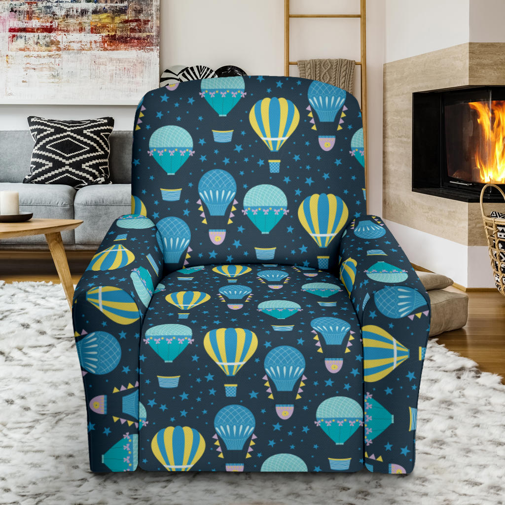 Ballon Pattern Print Design 06 Recliner Slipcover with Pocket