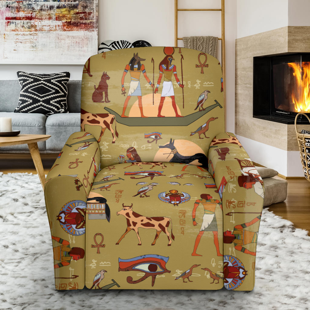 Ancient Greek Classic Pattern Design LKS305 Recliner Slipcover with Pocket
