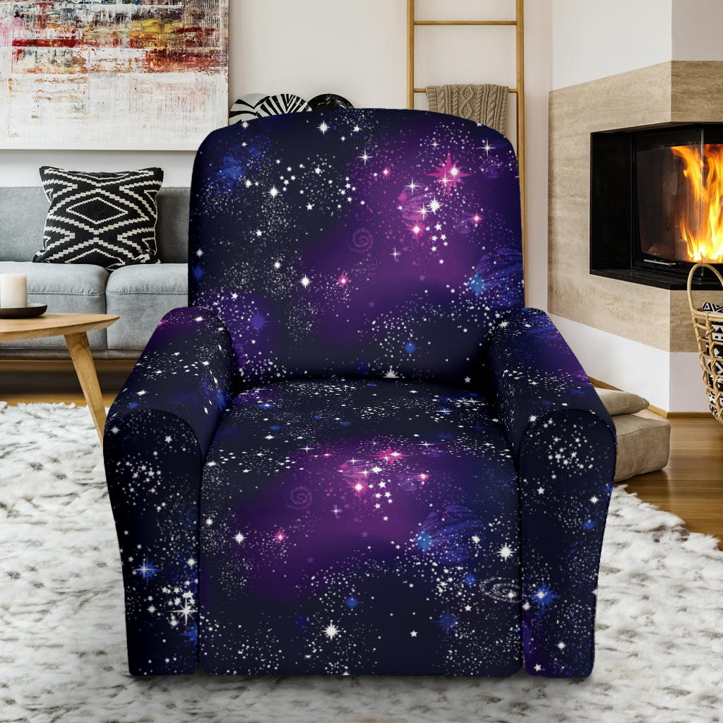 Cosmic Pattern Print Design 03 Recliner Slipcover with Pocket