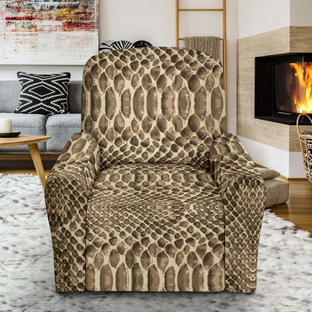 Python Pattern Print Design A02 Recliner Slipcover with Pocket