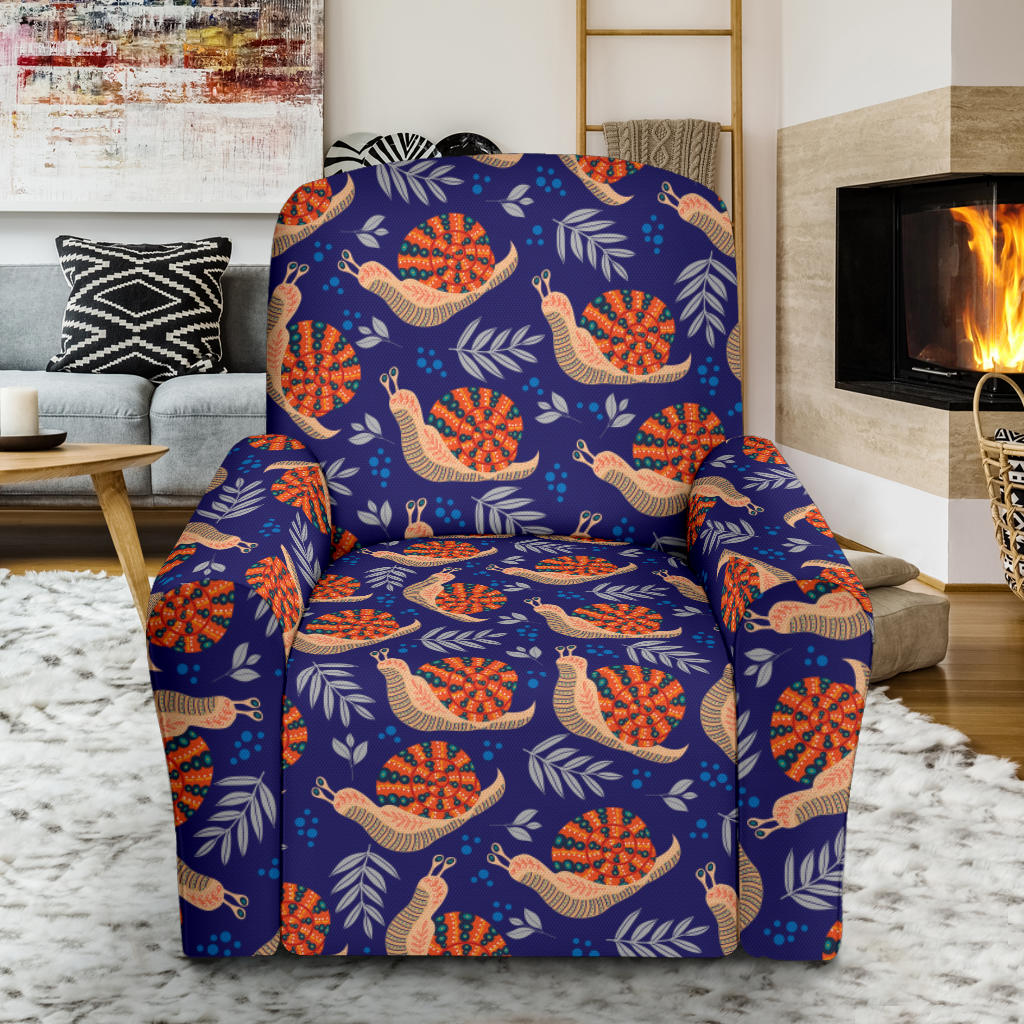 Snail Print Design LKS401 Recliner Slipcover with Pocket