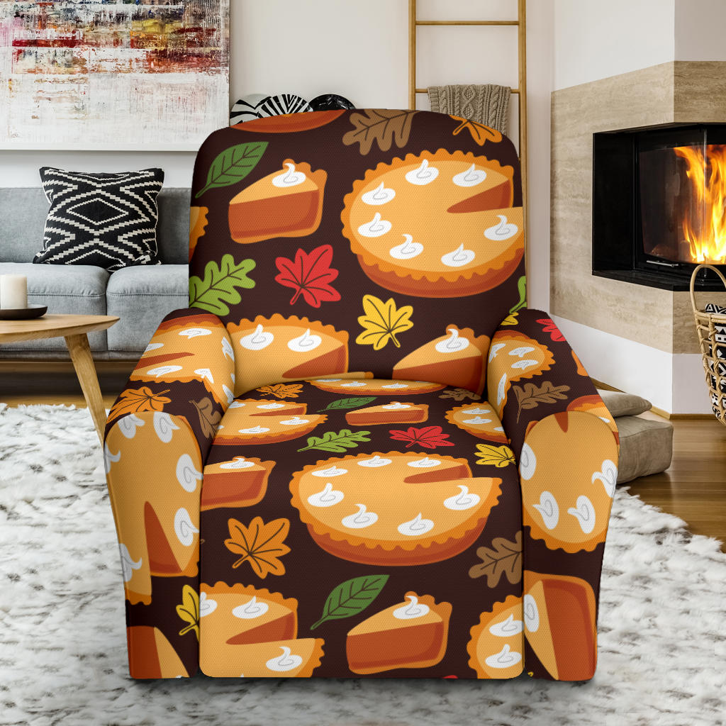 Pie Pattern Print Design A03 Recliner Slipcover with Pocket