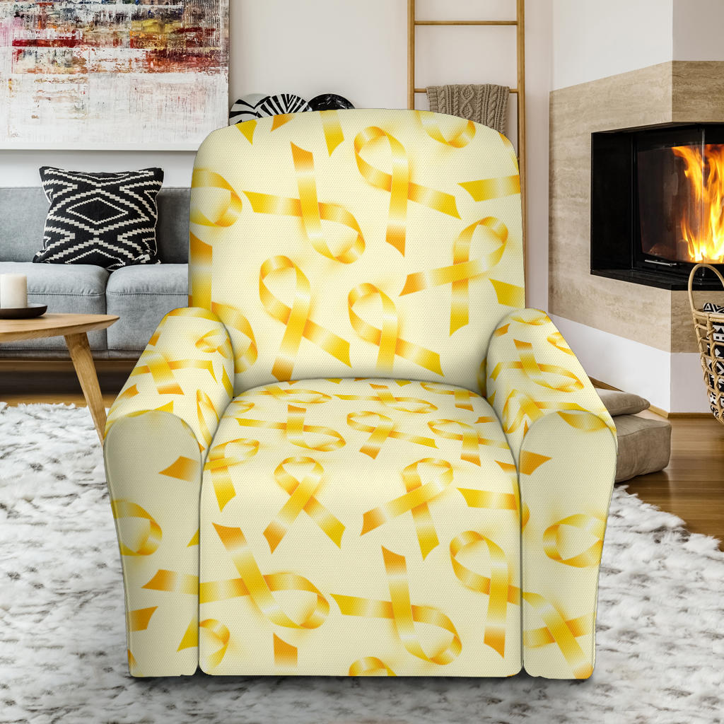 Bone cancer Pattern Print Design 01 Recliner Slipcover with Pocket