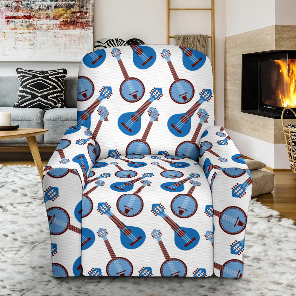 Banjo Print Design LKS401 Recliner Slipcover with Pocket