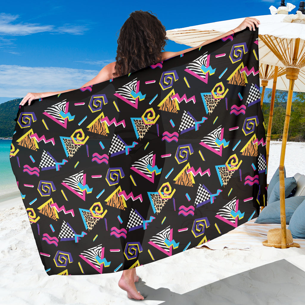 80s Pattern Print Design 3 Sarong Pareo Wrap
