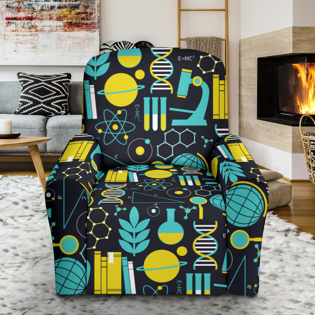 Science Print Design LKS301 Recliner Slipcover with Pocket