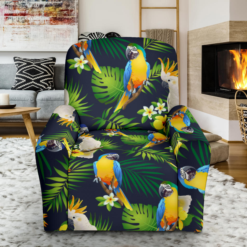 Parrot Pattern Print Design A03 Recliner Slipcover with Pocket