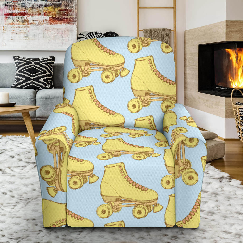 Roller skate Pattern Print Design A03 Recliner Slipcover with Pocket