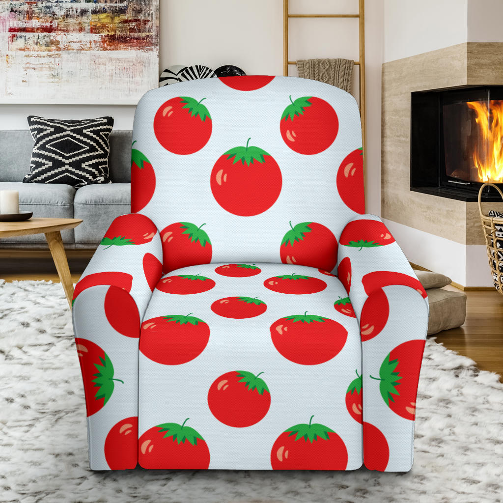 Tomato Print Design LKS307 Recliner Slipcover with Pocket