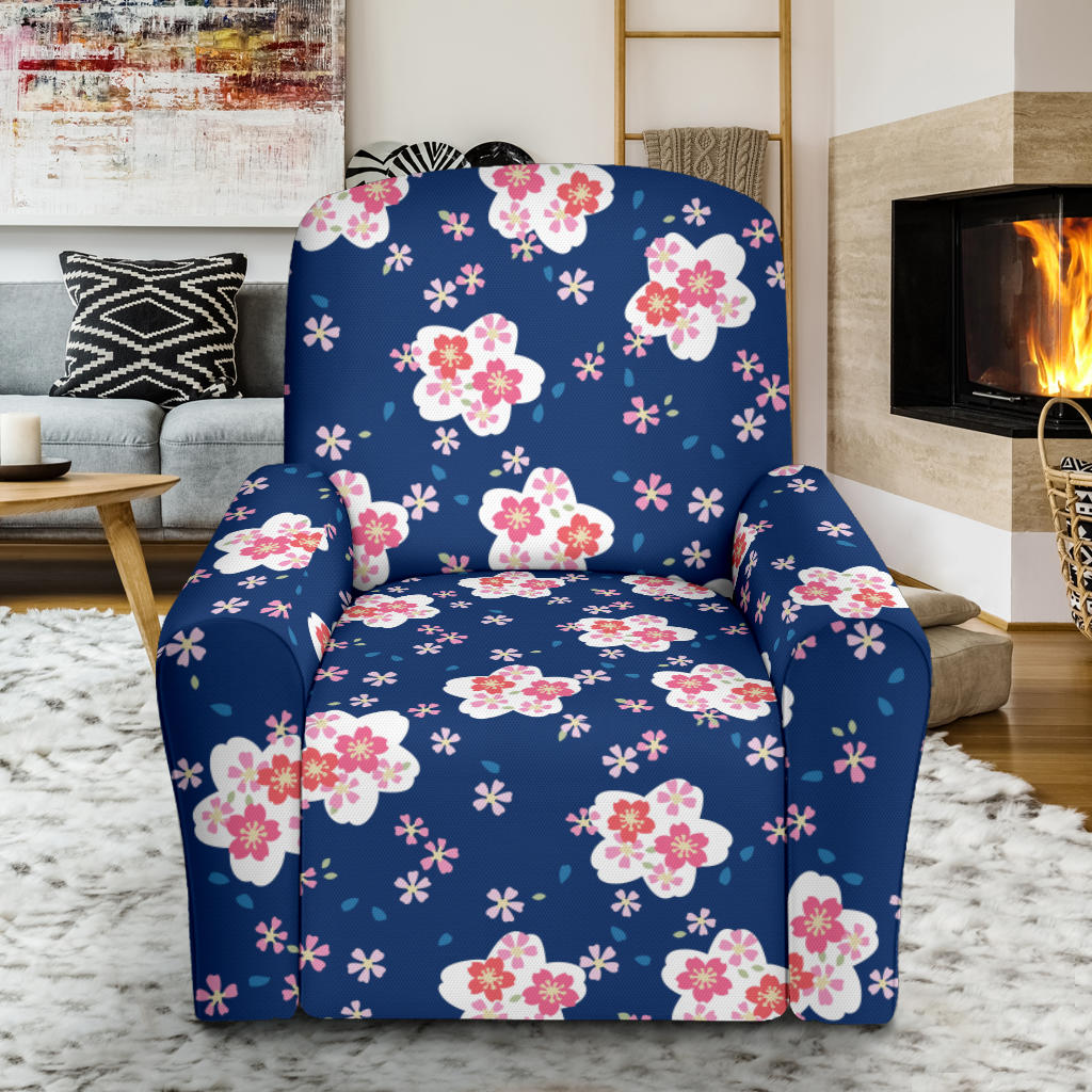 Sakura Print Design LKS306 Recliner Slipcover with Pocket