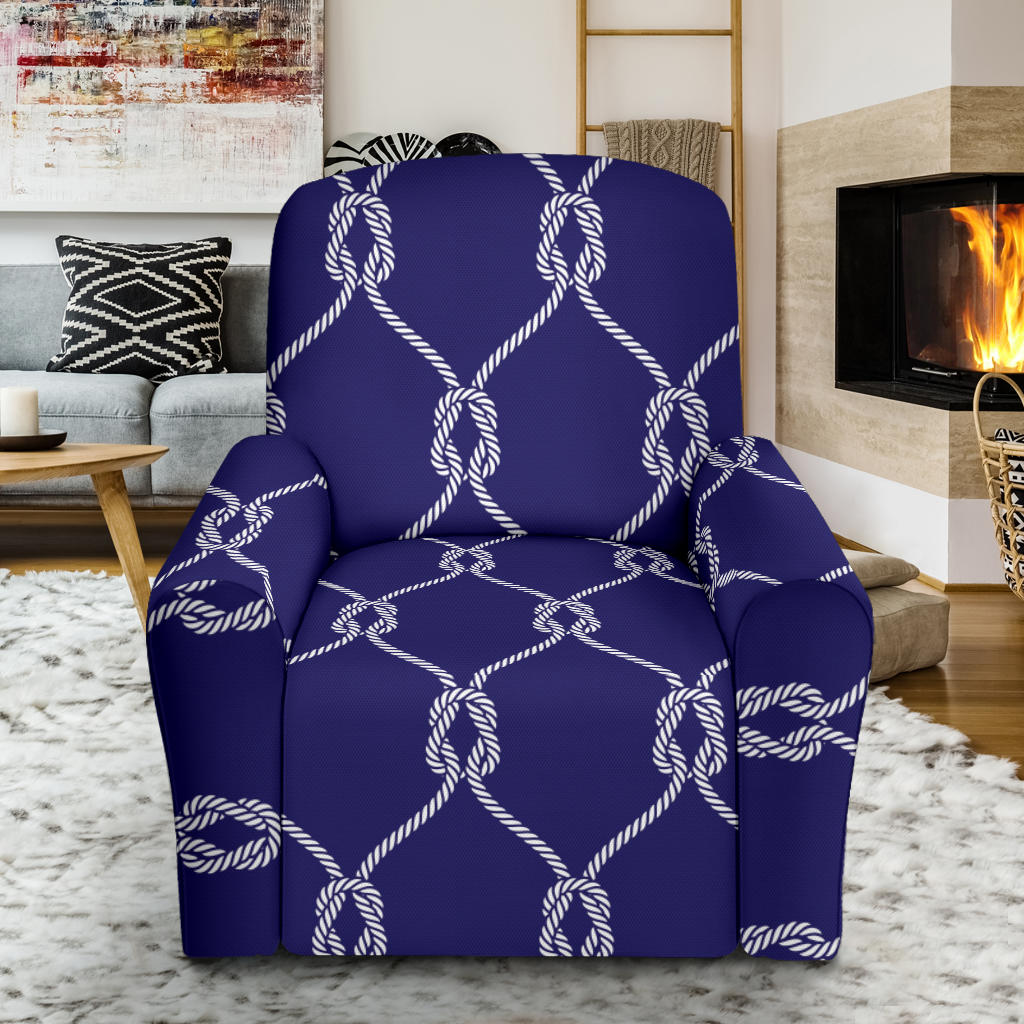 Rope Pattern Print Design A03 Recliner Slipcover with Pocket