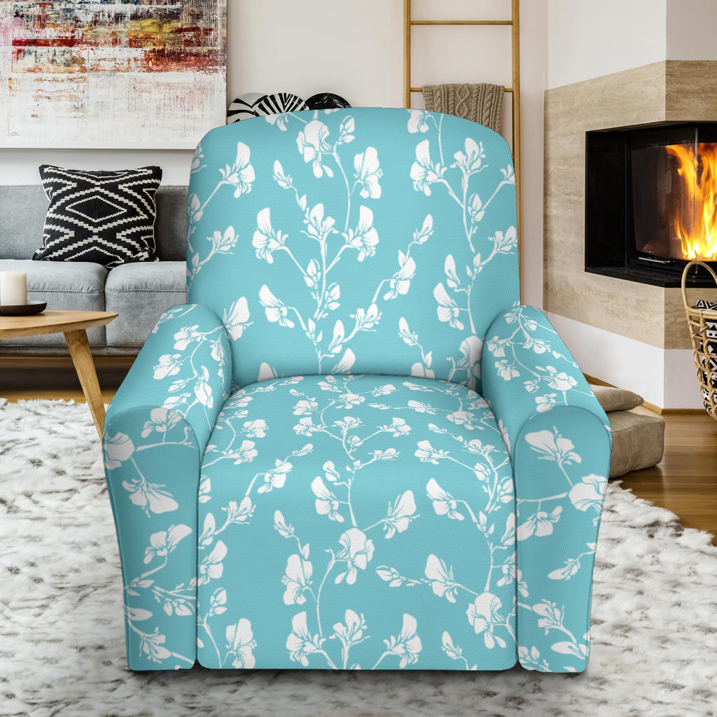 Sweet Pea Print Design LKS302 Recliner Slipcover with Pocket