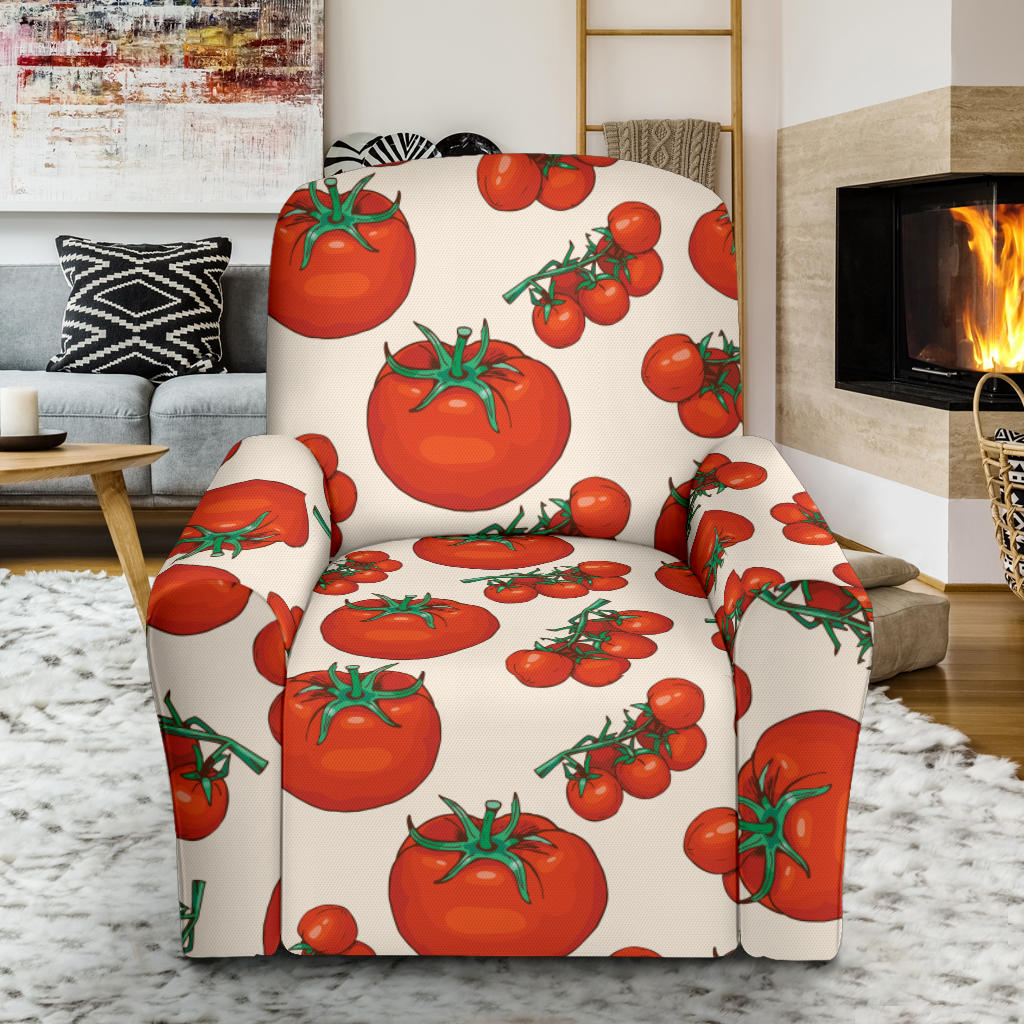 Tomato Print Design LKS302 Recliner Slipcover with Pocket