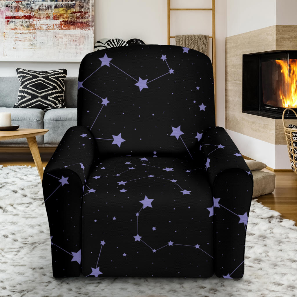 Star Print Design LKS303 Recliner Slipcover with Pocket
