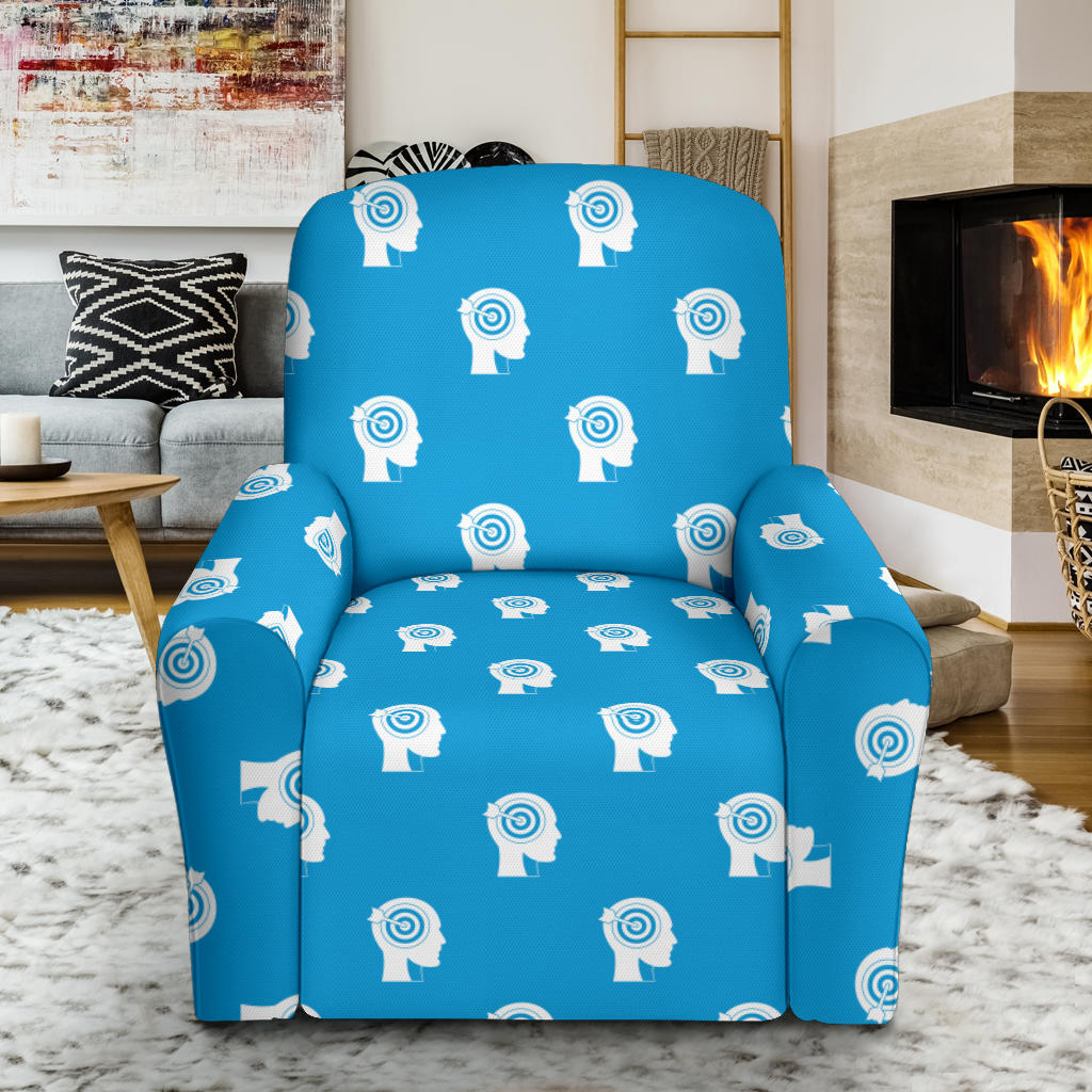 Psychology Pattern Print Design A03 Recliner Slipcover with Pocket