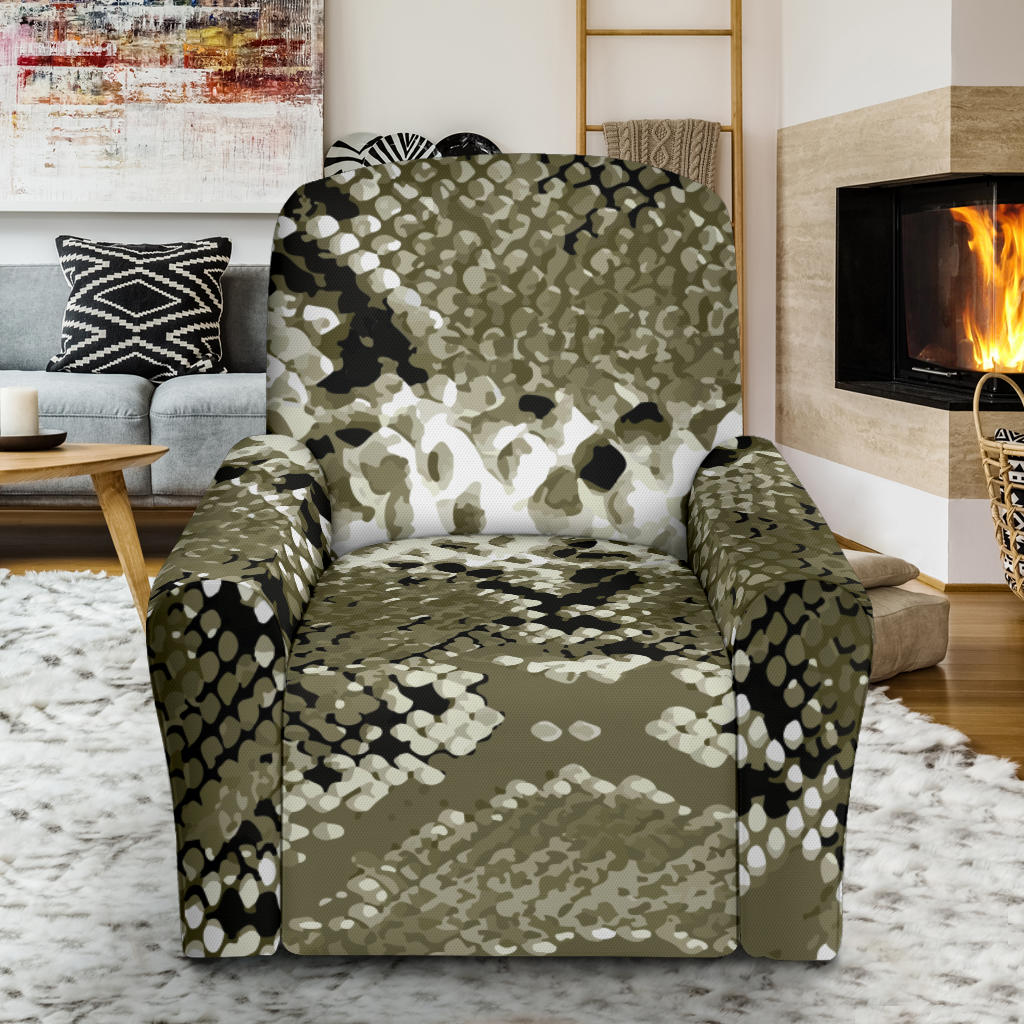 Python Pattern Print Design A04 Recliner Slipcover with Pocket