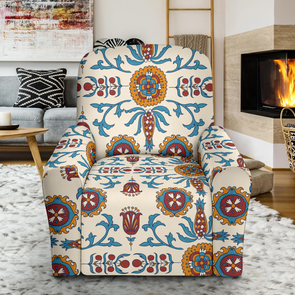 Suzani Print Design LKS301 Recliner Slipcover with Pocket