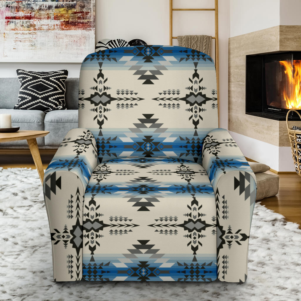 Southwest Pattern Print Design LKS304 Recliner Slipcover with Pocket