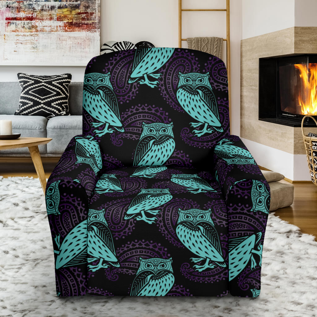 Tribal Pattern Print Design LKS3010 Recliner Slipcover with Pocket