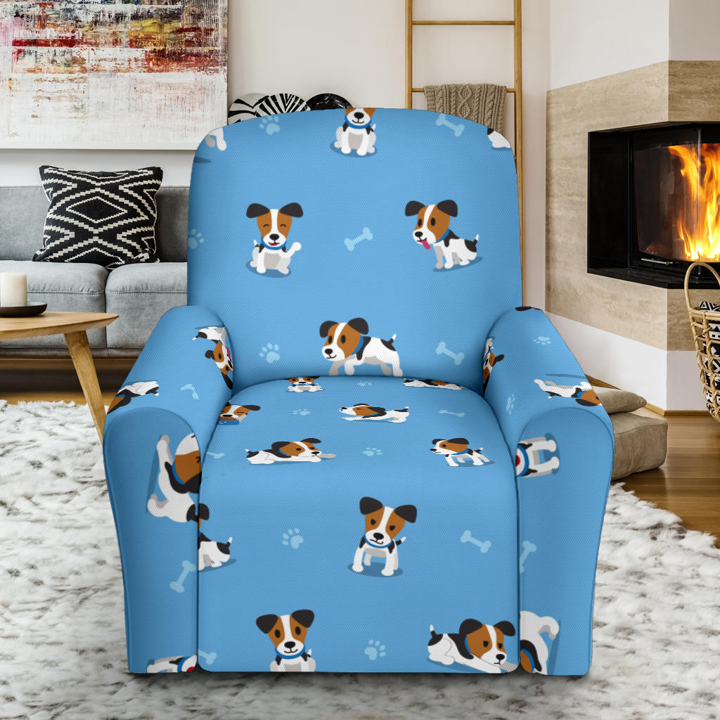 Russell Terriers Print Design LKS3010 Recliner Slipcover with Pocket