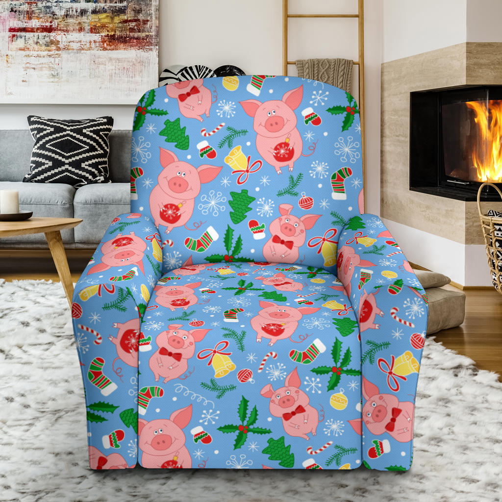 Pig Print Design LKS404 Recliner Slipcover with Pocket
