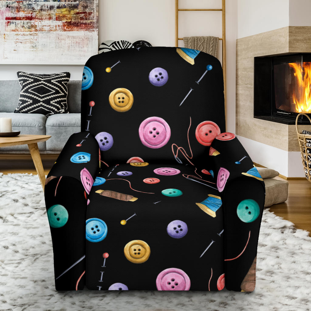 Sewing Print Design LKS309 Recliner Slipcover with Pocket
