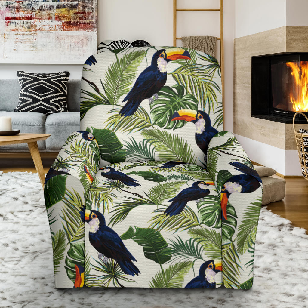 Toucan Print Design LKS308 Recliner Slipcover with Pocket